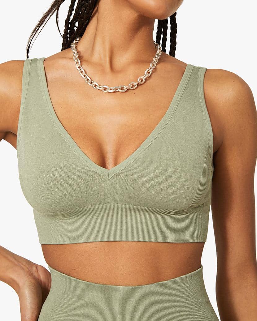 V-Neck Bra Top