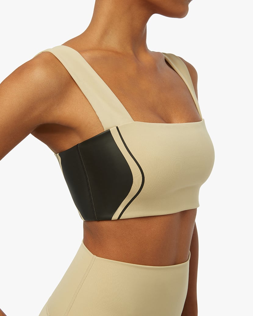 Hourglass Colorblock Longline Bandeau Bra Top