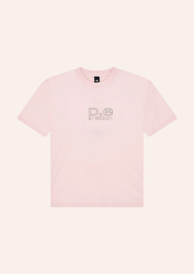Flux Tee In Chalk Pink